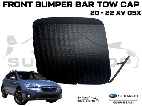 New GENUINE Subaru XV G5X 20 - 22 Front Bumper Bar Tow Hook Cap Cover Matt Black