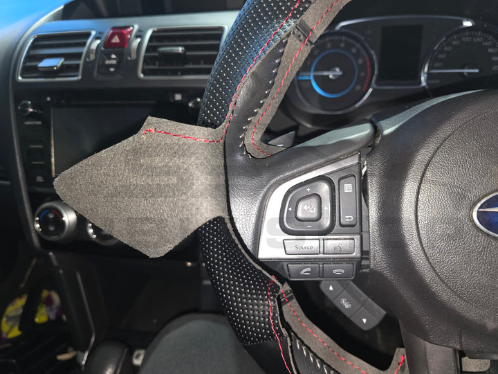 Quality Leather Hand Stitched Steering Wheel Kit For Subaru SJ Forester 2016-19