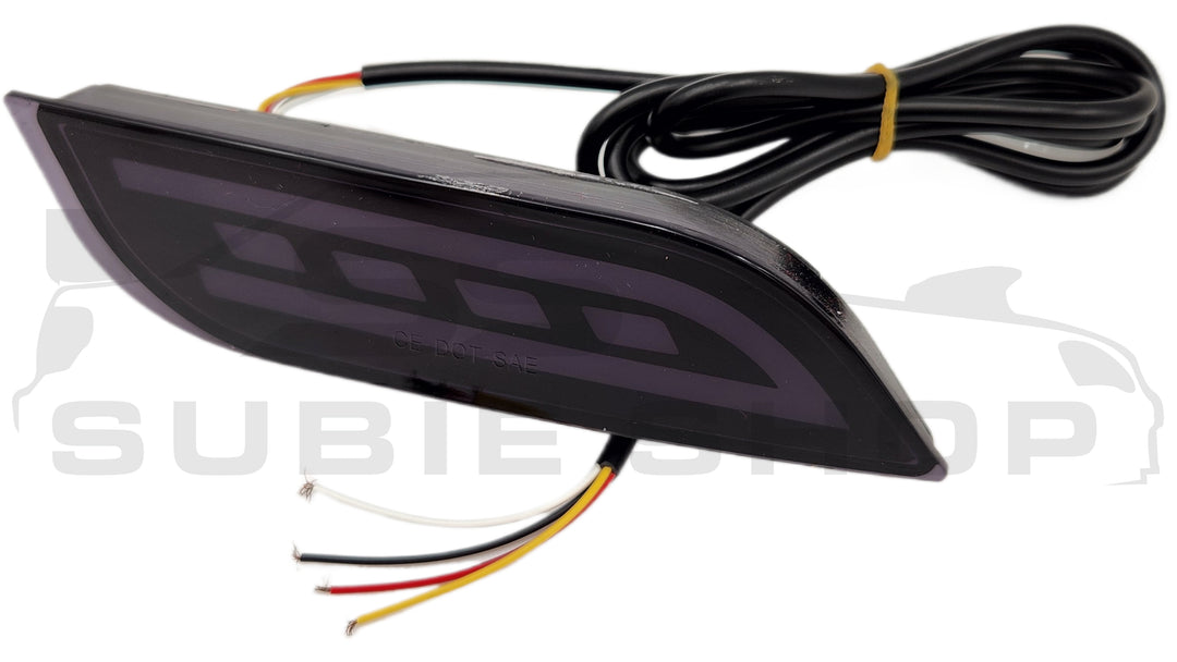 Rear Bumper Reflector LED Fog Tail & Brake Lights For Impreza WRX Liberty XV etc