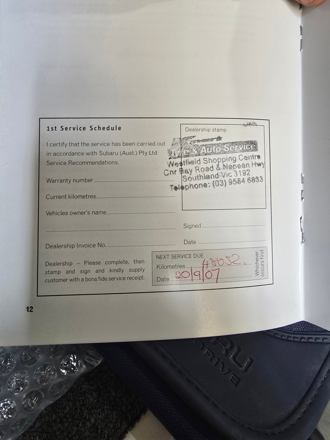 Subaru Liberty Outback 2003 - 09 Factory Owners Manual Wallet Log Books GENUINE