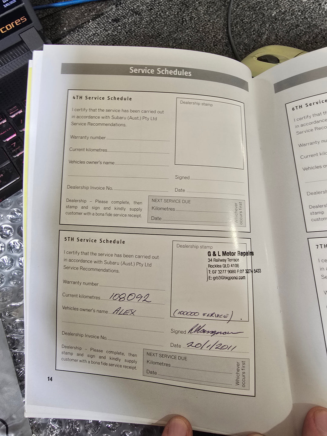 Subaru Liberty Outback 2003 - 09 Factory Owners Manual Wallet Log Books GENUINE