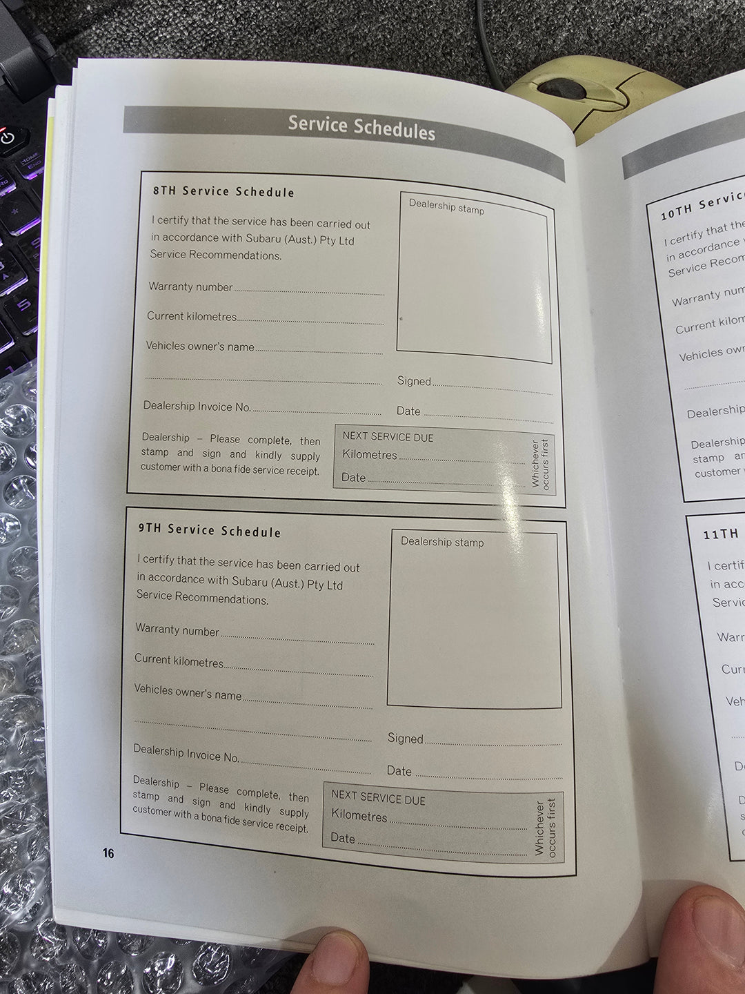 Subaru Liberty Outback 2003 - 09 Factory Owners Manual Wallet Log Books GENUINE