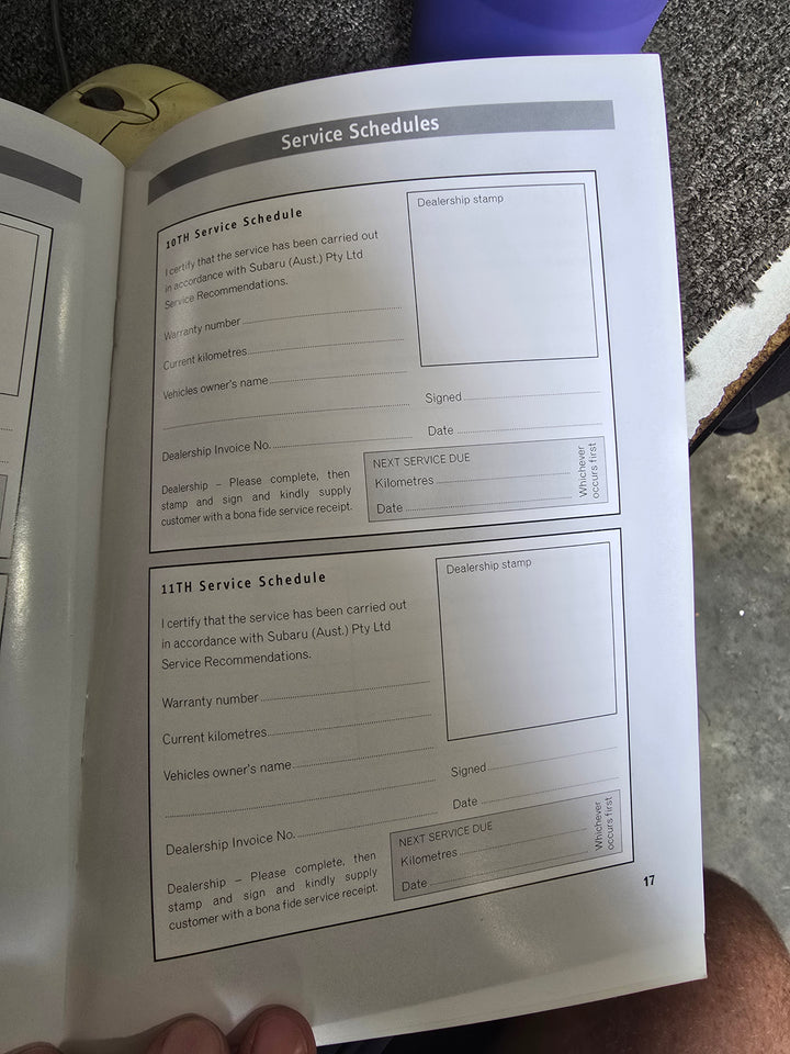 Subaru Liberty Outback 2003 - 09 Factory Owners Manual Wallet Log Books GENUINE