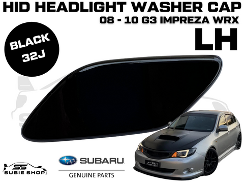 New Genuine Headlight Black Washer Cap Cover 08 -10 Subaru Impreza G3 WRX STi LH