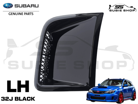 GENUINE Subaru Impreza 08 - 14 G3 WRX STi Front Bumper Side Vent Bezel Black 32J