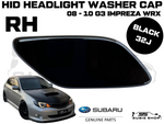 New Genuine Headlight Black Washer Cap Cover 08 -10 Subaru Impreza G3 WRX STi RH