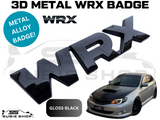 Metal 'WRX' Rear Tailgate / Hatch Decal Badge Emblem For Subaru Impreza WRX STi