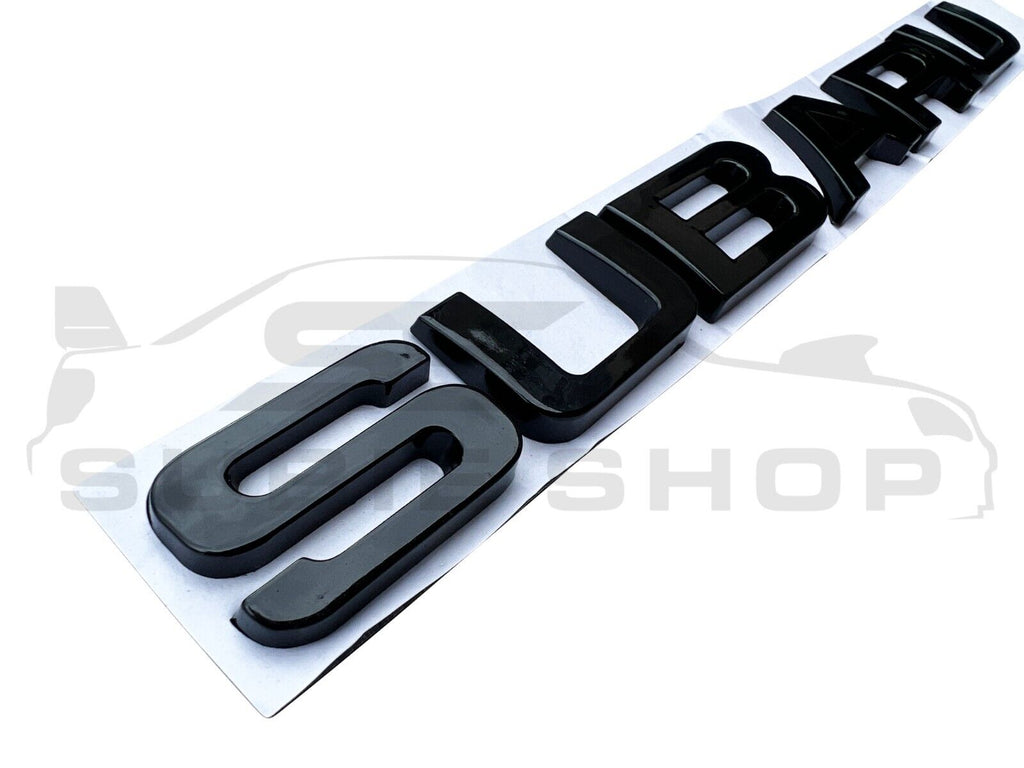 Metal 'SUBARU' Rear Tailgate Decal Badge Emblem For Subaru Impreza WRX ...