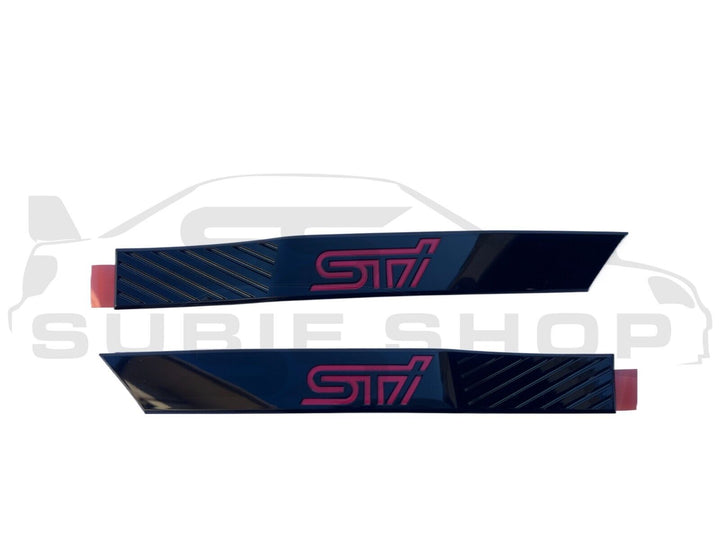 Genuine Subaru Impreza G3 WRX STi  2008 - 14 Front Guard Fender Badge Trim Pair