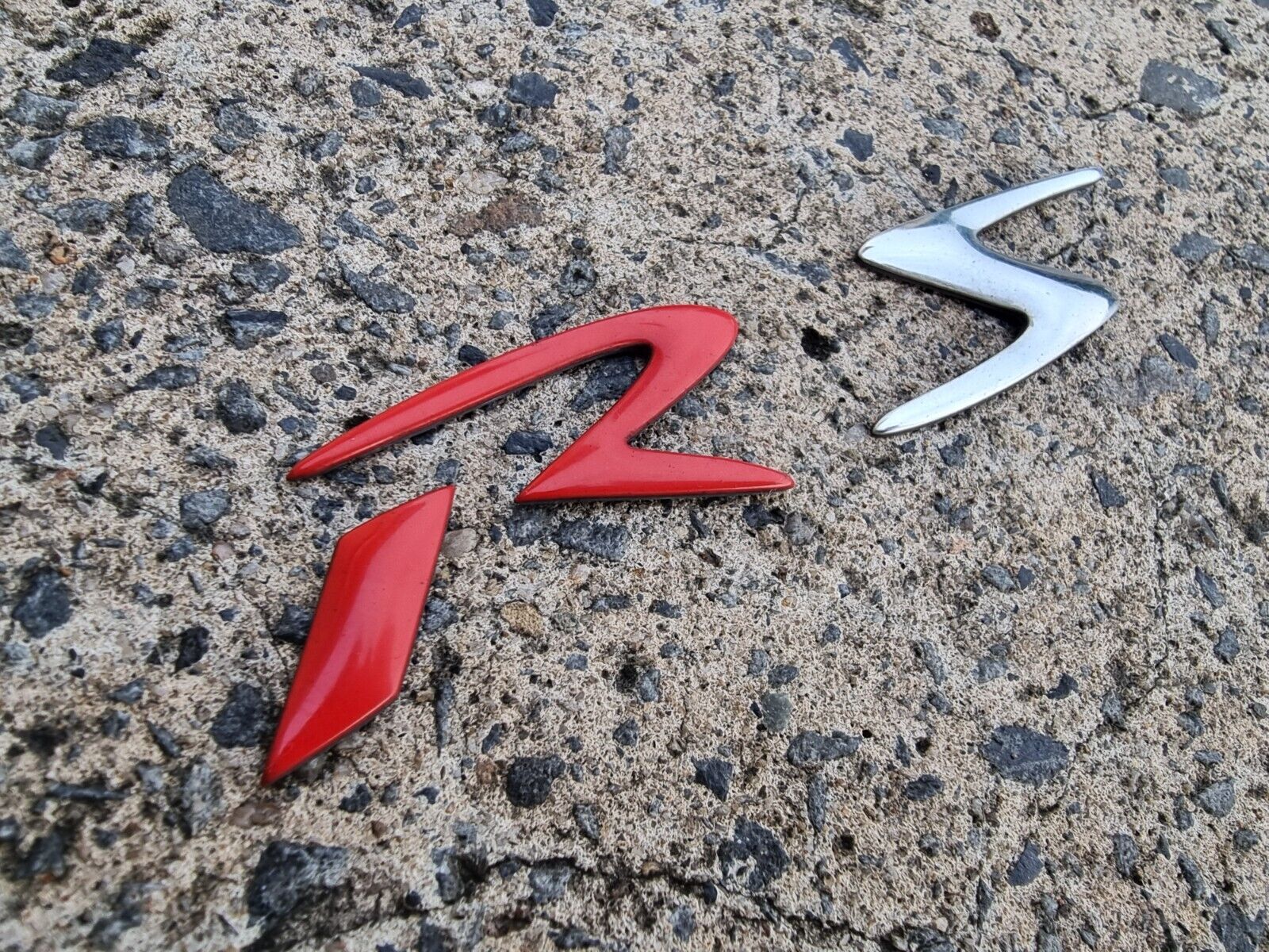 Subaru Impreza RS 08 - 11 Rear Chrome & Red RS Badge Decal Letters GEN ...