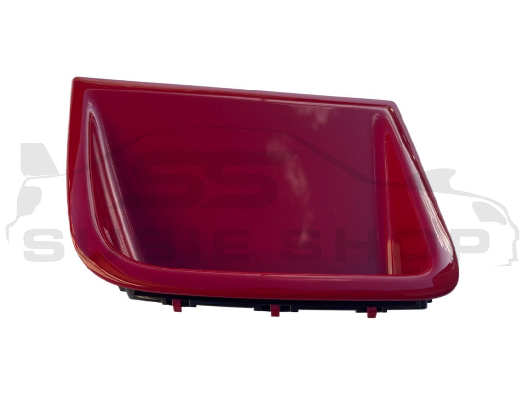 GENUINE Subaru Impreza 2008 - 14 G3 WRX STi Front Bumper Side Vent Bezel Red C7P
