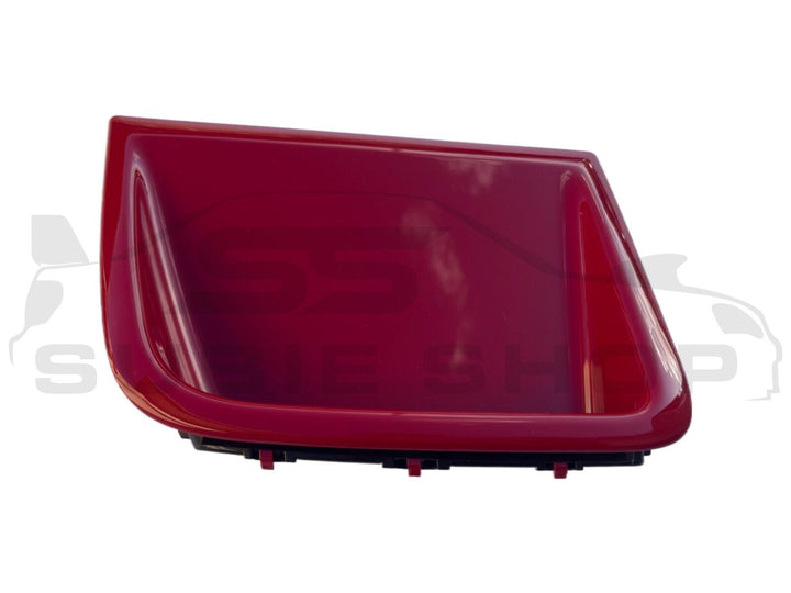 GENUINE Subaru Impreza 2008 - 14 G3 WRX STi Front Bumper Side Vent Bezel Red C7P