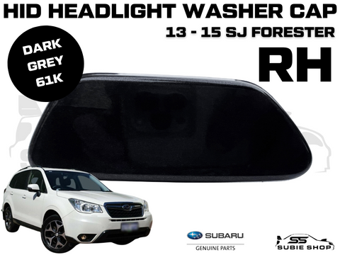 New Genuine Headlight Grey 61K Washer Cap Cover 2013 - 15 Subaru Forester SJ RH