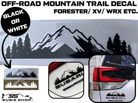 Bush Mountain Offroad Snow Logo Sticker Decal for Subaru Impreza WRX Forester XV