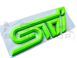 Metal 'STi' Rear Tailgate Decal Badge Emblem For Subaru Impreza WRX STi / BRZ +