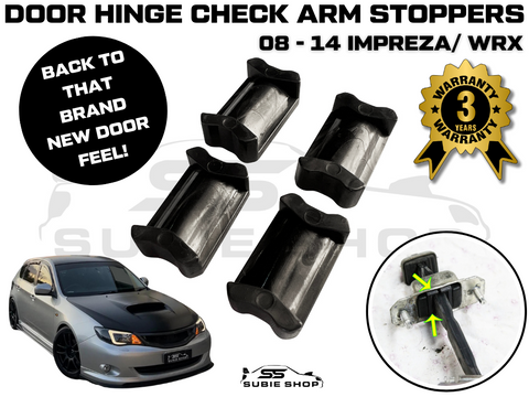 Car Door Hinge Check Arm Stopper Repair Kit For Subaru 08 - 14 Impreza GH G3 WRX
