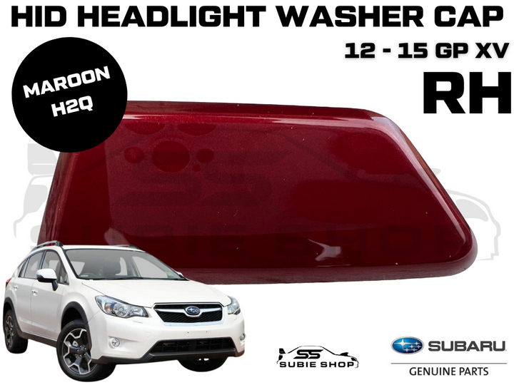 New GENUINE Subaru XV GP 12-15 Headlight Bumper Washer Cap Cover Maroon Red RH