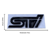 Metal 'STi' Rear Tailgate Decal Badge Emblem For Subaru Impreza WRX STi / BRZ +