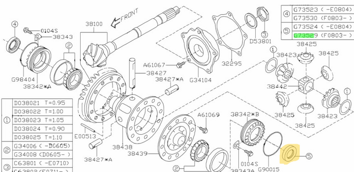 GENUINE Subaru Impreza / WRX / STi 08-21 Front Left Gearbox CV Transmission Seal