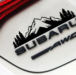 Bush Mountain Offroad Snow Black Logo Sticker for Subaru Impreza WRX Forester XV