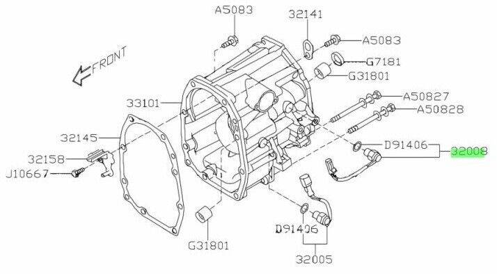 Genuine Subaru Forester SHXT 08 - 12 Transmission Gearbox Neutral Sensor Switch