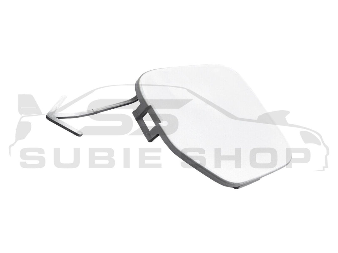 GENUINE Subaru Forester 08-12 SH XT Rear Bumper Bar Tow Hook Cap Cover White 37J
