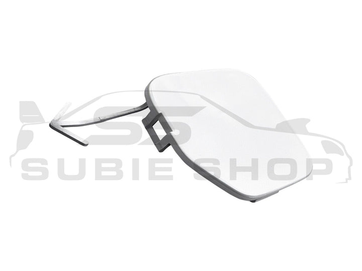 GENUINE Subaru Forester 08-12 SH XT Rear Bumper Bar Tow Hook Cap Cover White 37J