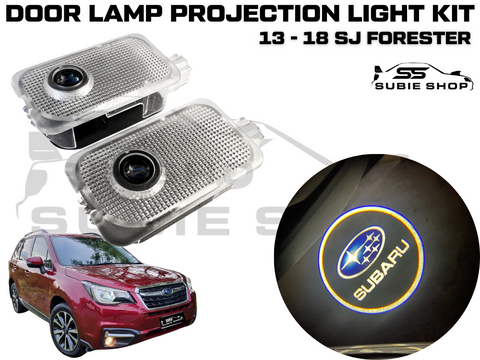 LED Logo Projection Door Lamp Courtesy Light Kit For 13 - 18 Subaru SJ Forester