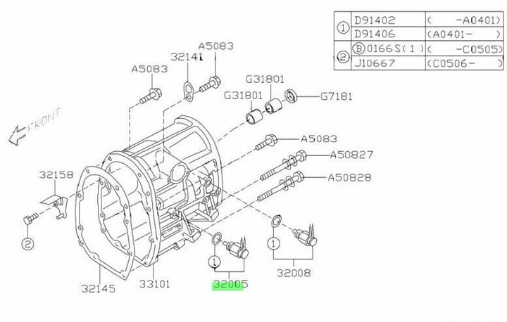 Genuine Subaru Forester SH 6spd 08-12 Transmission Gearbox Reverse Sensor Switch