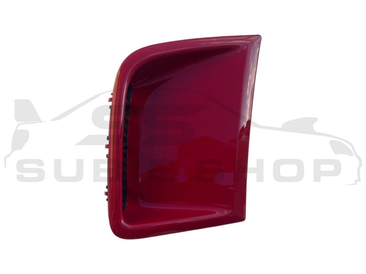 GENUINE Subaru Impreza 2008 - 14 G3 WRX STi Front Bumper Side Vent Bezel Red C7P