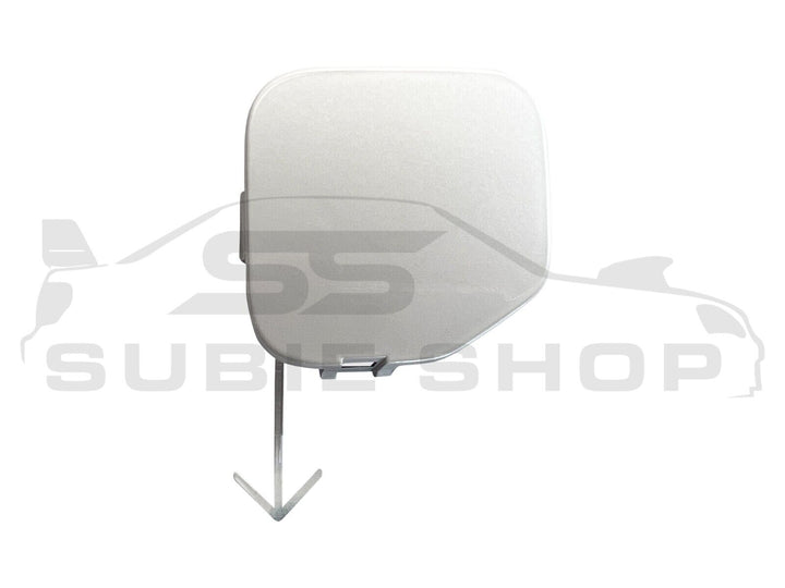 GENUINE Subaru Forester 08-12 SH XT Rear Bumper Bar Tow Hook Cap Cover White 37J