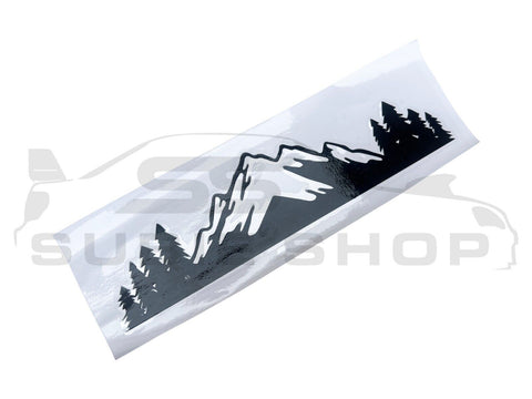 Bush Mountain Offroad Snow Black Logo Sticker for Subaru Impreza WRX Forester XV