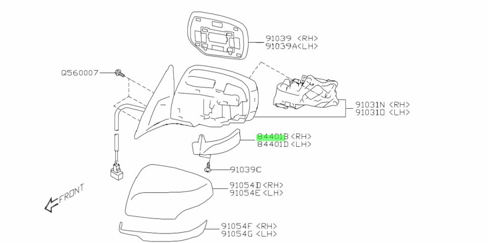 New Genuine Subaru Impreza GP GJ 2012 - 2016 Side Mirror Indicator Light Right R