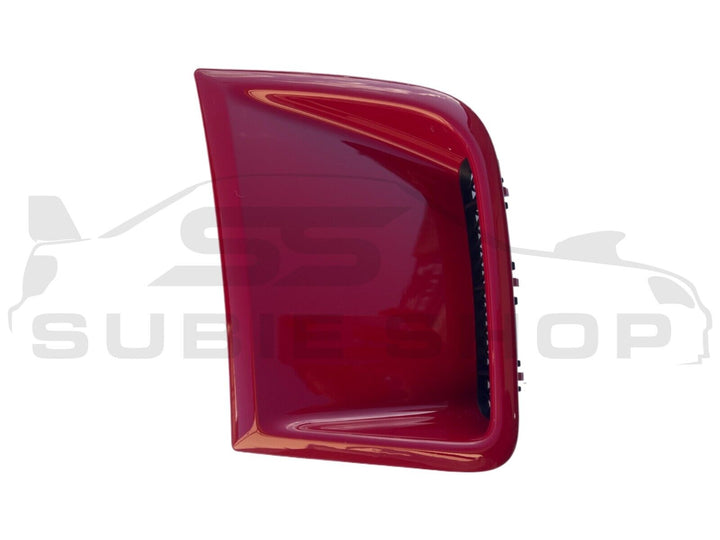 GENUINE Subaru Impreza 2008 - 14 G3 WRX STi Front Bumper Side Vent Bezel Red C7P