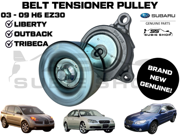 Genuine OEM Subaru Liberty Outback Tribeca H6 EZ30 03 - 09 Tensioner Belt Pulley
