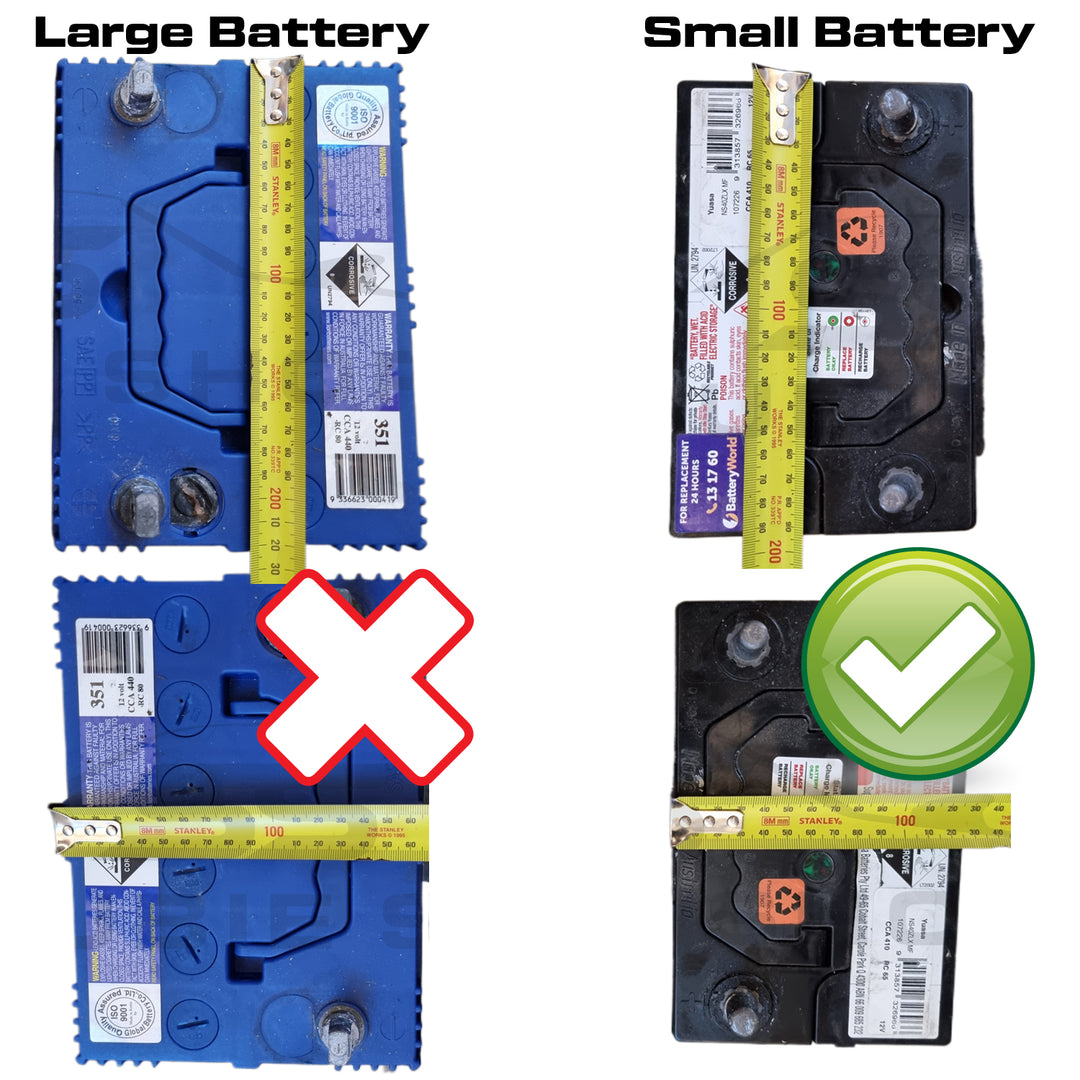 Genuine Subaru Forester SH 2008 -12 Small Battery Tie Down Tray Clamp Holder Set