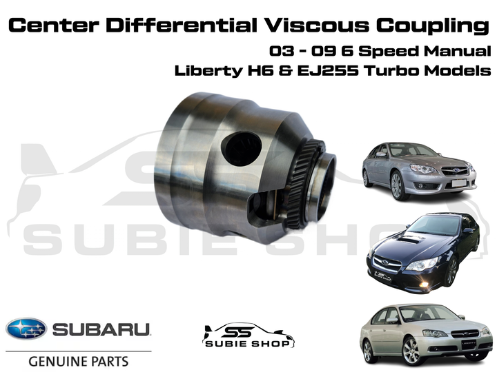 Subaru Liberty 2003 - 09 H6 EJ Gearbox Transmission Center Diff Viscous Coupling