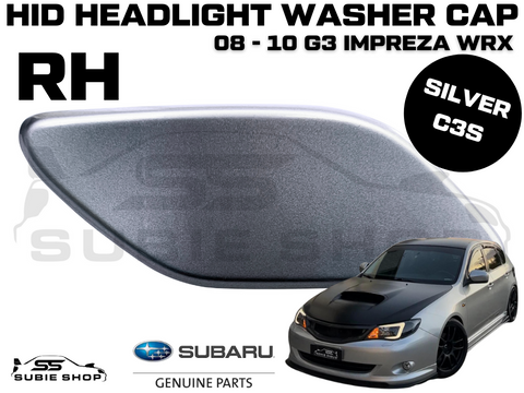 New Genuine Headlight Silver Washer Cap Cover 08-10 Subaru Impreza G3 WRX STi RH