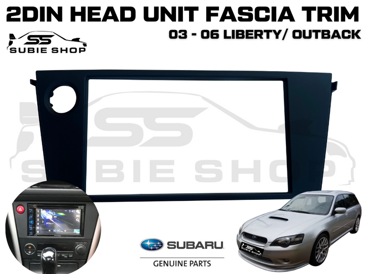 Genuine Subaru Liberty Outback Gen 4 03 - 06 Stereo Head Unit Double Din Fascia