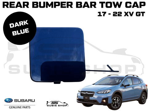 New GENUINE Subaru XV GT 17 - 22 Rear Bumper Bar Tow Hook Cap Cover Blue Dark