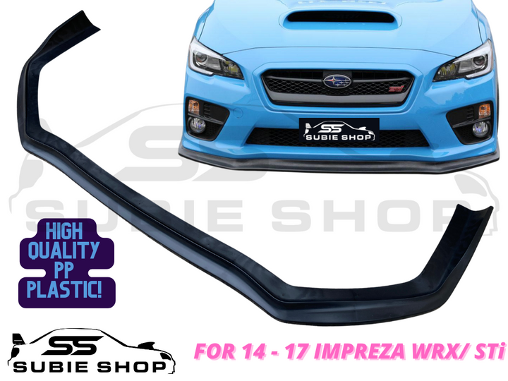 JDM PP Injection CS Front Bumper Splitter Lip For 14 - 17 Subaru Impreza WRX STi