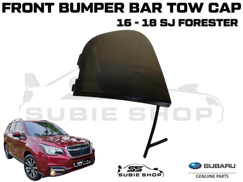 New GENUINE Subaru Forester 16 - 18 SJ Front Bumper Bar Tow Hook Cap Cover Matt