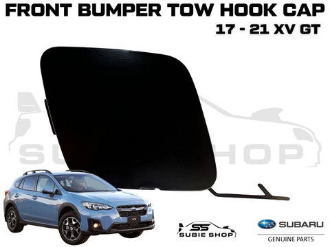 New GENUINE Subaru XV GT 17 - 20 Front Bumper Bar Tow Hook Cap Cover Matt Black