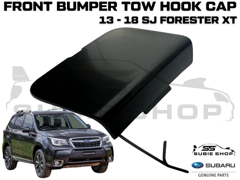 New GENUINE Subaru Forester 13-18 SJ XT Front Bumper Bar Tow Hook Cap Cover Matt
