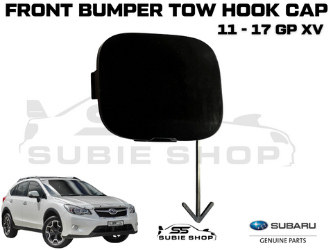 New GENUINE Subaru XV GP 11 - 17 Front Bumper Bar Tow Hook Cap Cover Unpainted