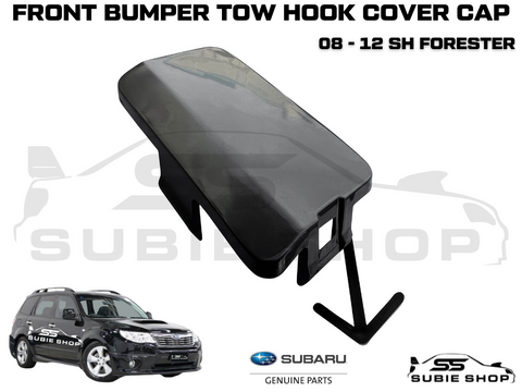 GENUINE Subaru Forester 08 - 12 SH XT Front Bumper Bar Tow Hook Cover Unpainted