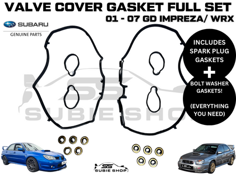 GENUINE Subaru Impreza GD EJ Engine Valve Tapper Rocker Cover Gasket Seal Set