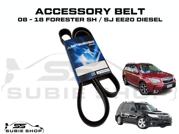 Mitsuboshi Accessory Serpentine Drive Belt For Subaru Forester 08-18 Diesel EE20