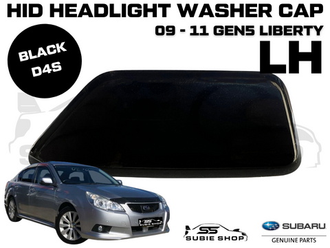 New Genuine Headlight Washer Cap Cover 09 - 11 Subaru Liberty Black D4S Left LH
