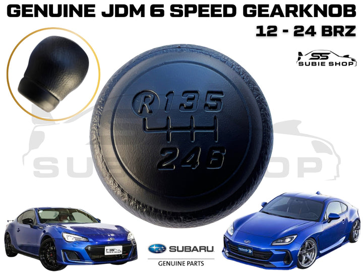 New OEM Genuine JDM Black 6 Speed Gearknob Gear Knob Shifter 12 - 24 Subaru BRZ